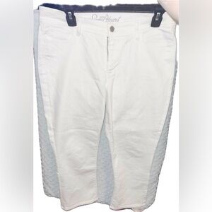 Old Navy Women's Cropped Jeans - White